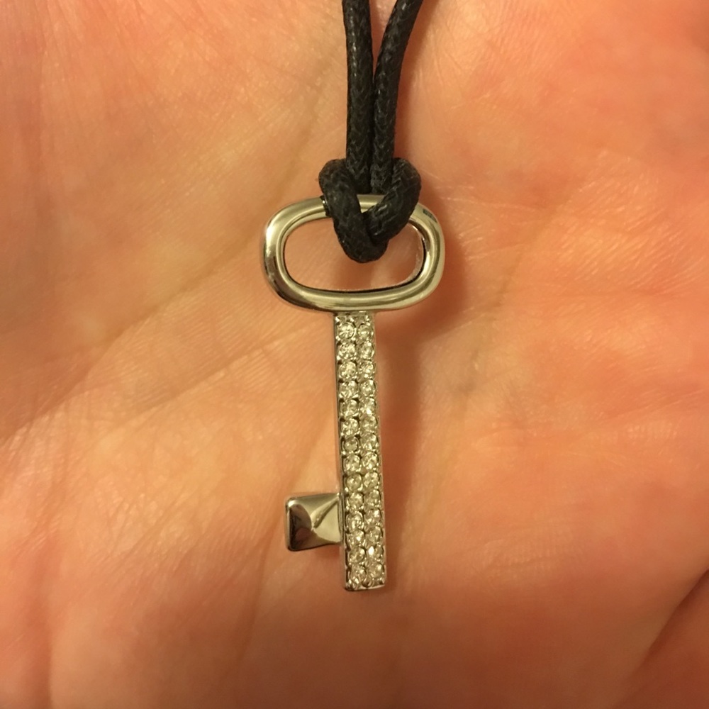 Studded Key Necklace